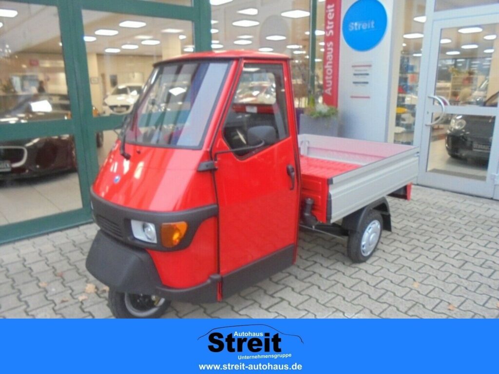 Piaggio Ape 50 Pritsche ALU rot, auch als 25kmh erhältli